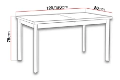 Spisebord & Kjøkkenbord-Max Spisebord 120x80x78 cm tre