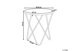 Meerah Sidebord Marmoreffekt