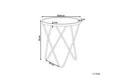 Meerah Sidebord Marmoreffekt