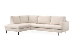 Scandi Days Menard Compact 4-seters Venstrevendt L-formet Sjeselongsofa i Stoff