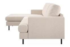 Scandi Days Sofa Med Sjeselong-Menard Compact 3-seters Venstrevendt L-formet Divansofa i Stoff Beige