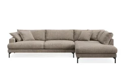 Scandi Days Menard Premium 5-seters høyrevendt L-formet dyp sjeselongsofa i chenille