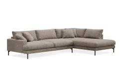 Scandi Days Menard Premium 5-seters høyrevendt L-formet dyp sjeselongsofa i chenille