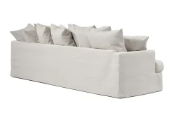 Scandi Days Sofa Med Sjeselong-Menard 4-seters Høyrevendt Dyp L-formet Sjeselongsofa i Stoff Beige