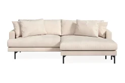 Scandi Days Sofa Med Sjeselong-Menard 4-seters Høyrevendt L-formet Divansofa i Manchester Beige