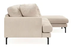 Scandi Days Sofa Med Sjeselong-Menard 3-seters Høyrevendt L-formet Divansofa i Manchester Beige