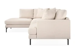 Scandi Days Menard 4-seters Venstrevendt Dyp L-formet Sjeselongsofa i Stoff