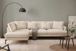 Scandi Days Menard 4-seters Venstrevendt Dyp L-formet Sjeselongsofa i Stoff