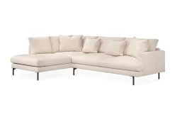 Scandi Days Menard 4-seters Venstrevendt Dyp L-formet Sjeselongsofa i Stoff