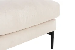 Scandi Days Sofa Med Sjeselong-Menard 4-seters Venstrevendt L-formet Sjeselongsofa + Fotskammel i Manchester Beige