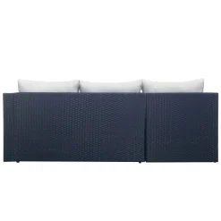 Comfort Garden Mendoza l-formet 4-seters sofagruppe i kunstrotting for altan og terrasse