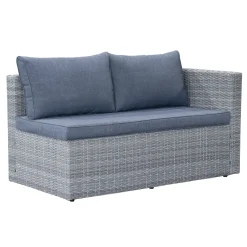 Comfort Garden Mendoza l-formet 4-seters sofagruppe i kunstrotting for altan og terrasse