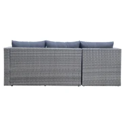 Comfort Garden Mendoza l-formet 4-seters sofagruppe i kunstrotting for altan og terrasse