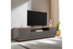 Tv-Benk & Mediabenk-Meni TV-benk 180 cm Rødfarget tre,Antracit