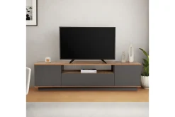 Tv-Benk & Mediabenk-Meni TV-benk 180 cm Rødfarget tre,Antracit