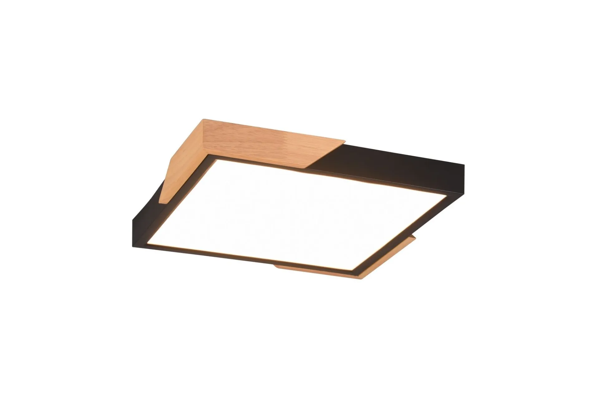 Trio Lighting Kjøkkenlampe|Taklampe-Meta LED-Taklampe Mattsvart/Tre