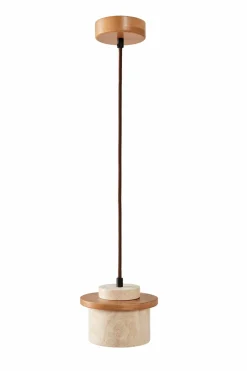 Kjøkkenlampe-Meyros pendellampe Beige og eik