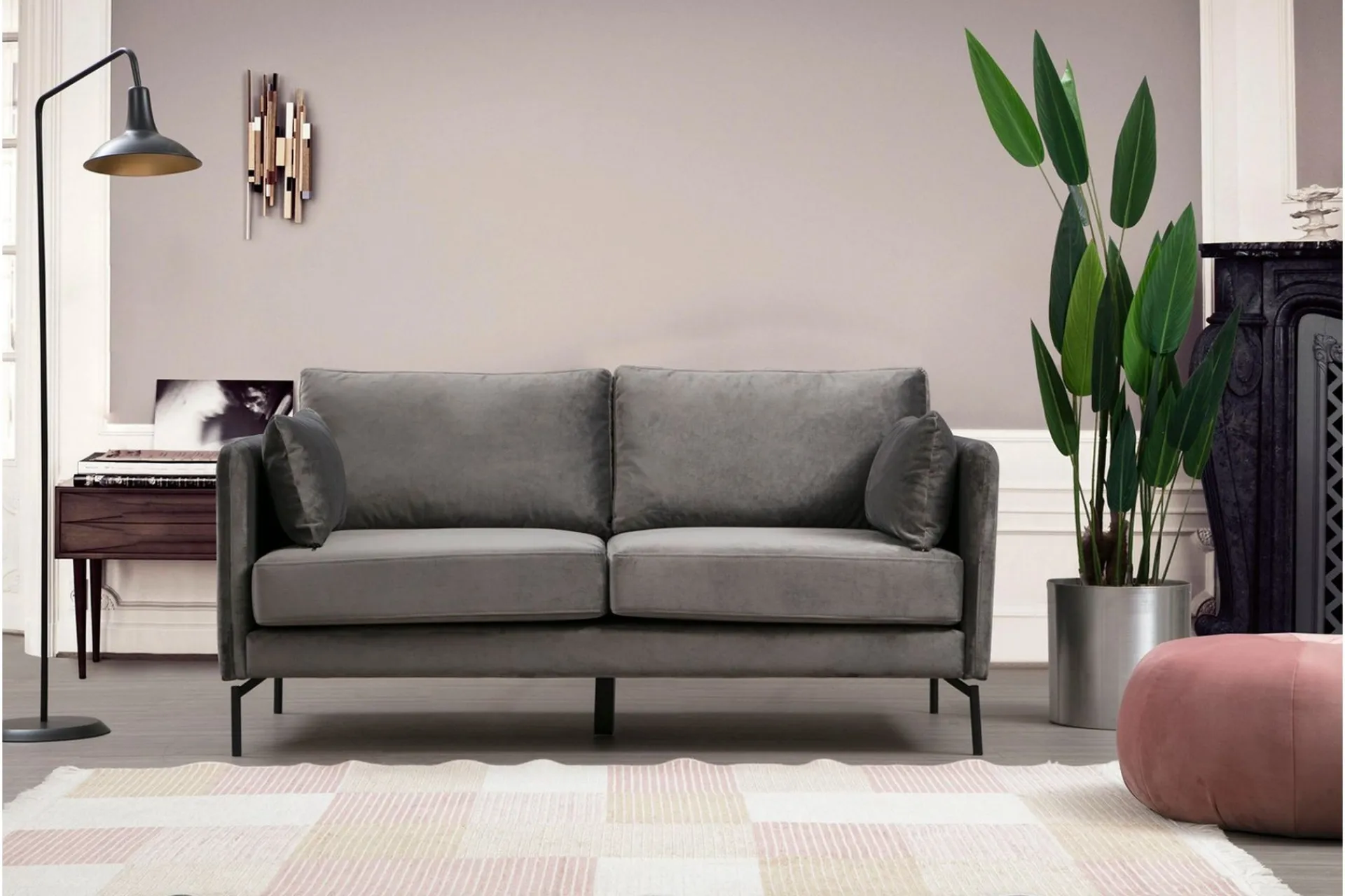 2 Seter Sofa-Mezonzo 2-seter Sofa Grey