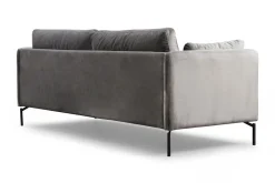 Velour Sofa & Fløyel Sofa-Mezonzo 3-seter Sofa Grey
