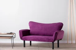 Velour Sofa & Fløyel Sofa-Mezonzo 2-seter Sovesofa Lilla