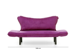 Velour Sofa & Fløyel Sofa-Mezonzo 2-seter Sovesofa Lilla