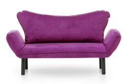 Velour Sofa & Fløyel Sofa-Mezonzo 2-seter Sovesofa Lilla