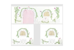 Barneseng & Juniorseng-Middelseng med gardin Pino Birdy lig, lig, Med sklie, Uten tunnel, 3 Natur