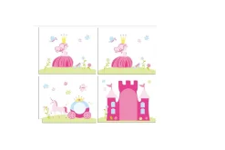 Middelseng med gardin Pino Princess lig, lig, Uten sklie, Prinsesse, Ingen lommer