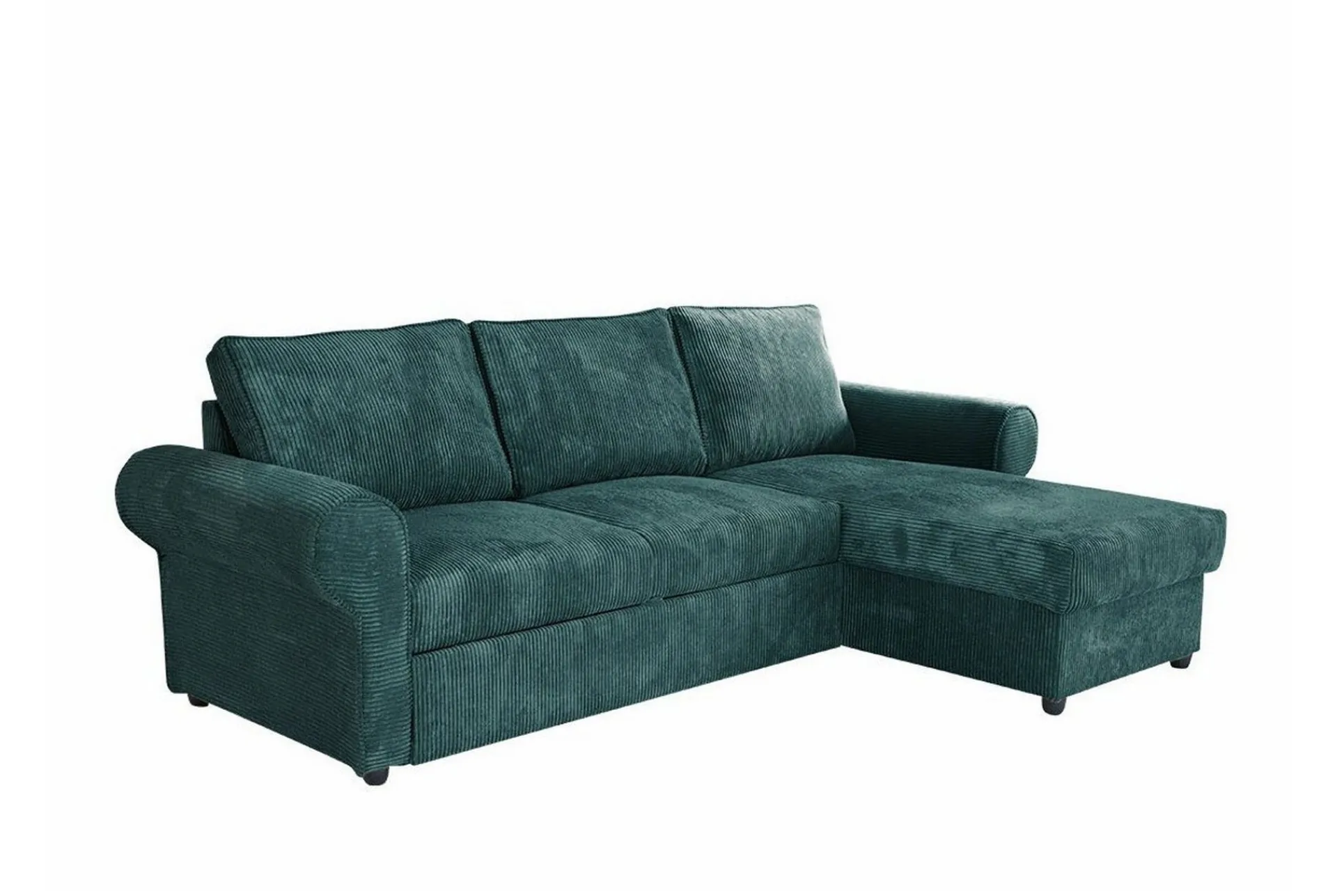Midfeld 3-sits Hörnbäddsoffa Dark Turquoise