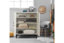 Oppbevaringsskap|Skap-Midia Highboard 95x111 cm Hvit/Brun/Lilla/Gul