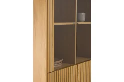 Vitrineskap|Skap-Minu Vitrineskap 80x180 cm Natural