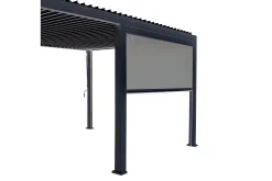 Paviljonger-Mirador Alasvedettävä paviljongin seinä 3m Grå Grey