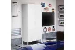 Dorel Home Oppbevaringsskap|Skap-Mission District Highboard Hvit