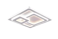 Trio Lighting Mita LED-Taklampe Neliö Matthvit