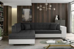 Sofa Med Sjeselong-Moclino Sofa med Sjeselong Venstre Hvit,Grey