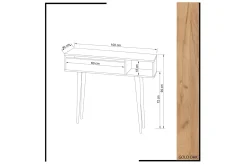 Gangbord|Avlastningsbord-Mod Design Avlastningsbord Brun,Hvit