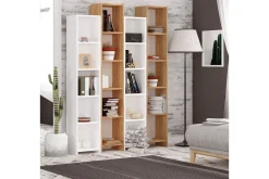 Bokhylle-Mod Design Bokhylle Brun,Hvit