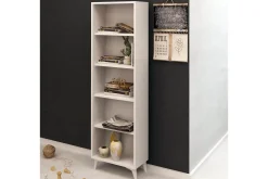 Bokhylle-Mod Design Bokhylle Smal Hvit
