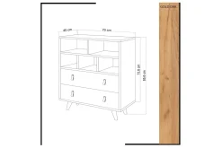Mod Design Kommode Lærinnredning