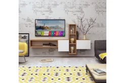 Tv-Møbelsett-Mod Design Mediaoppbevaring Brun,Hvit