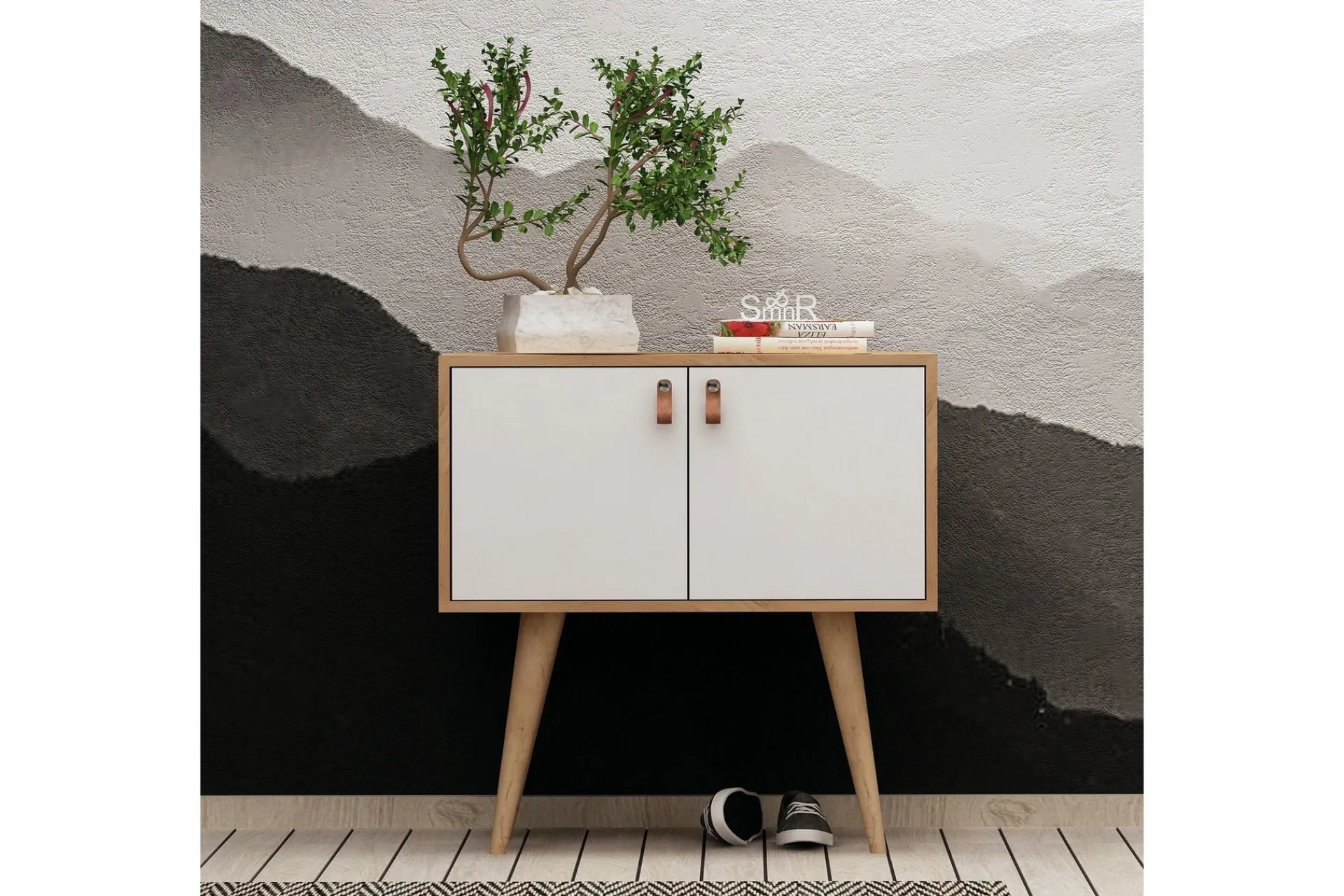 Sideboard & Skjenker-Mod Design Sidebord Brun,Hvit