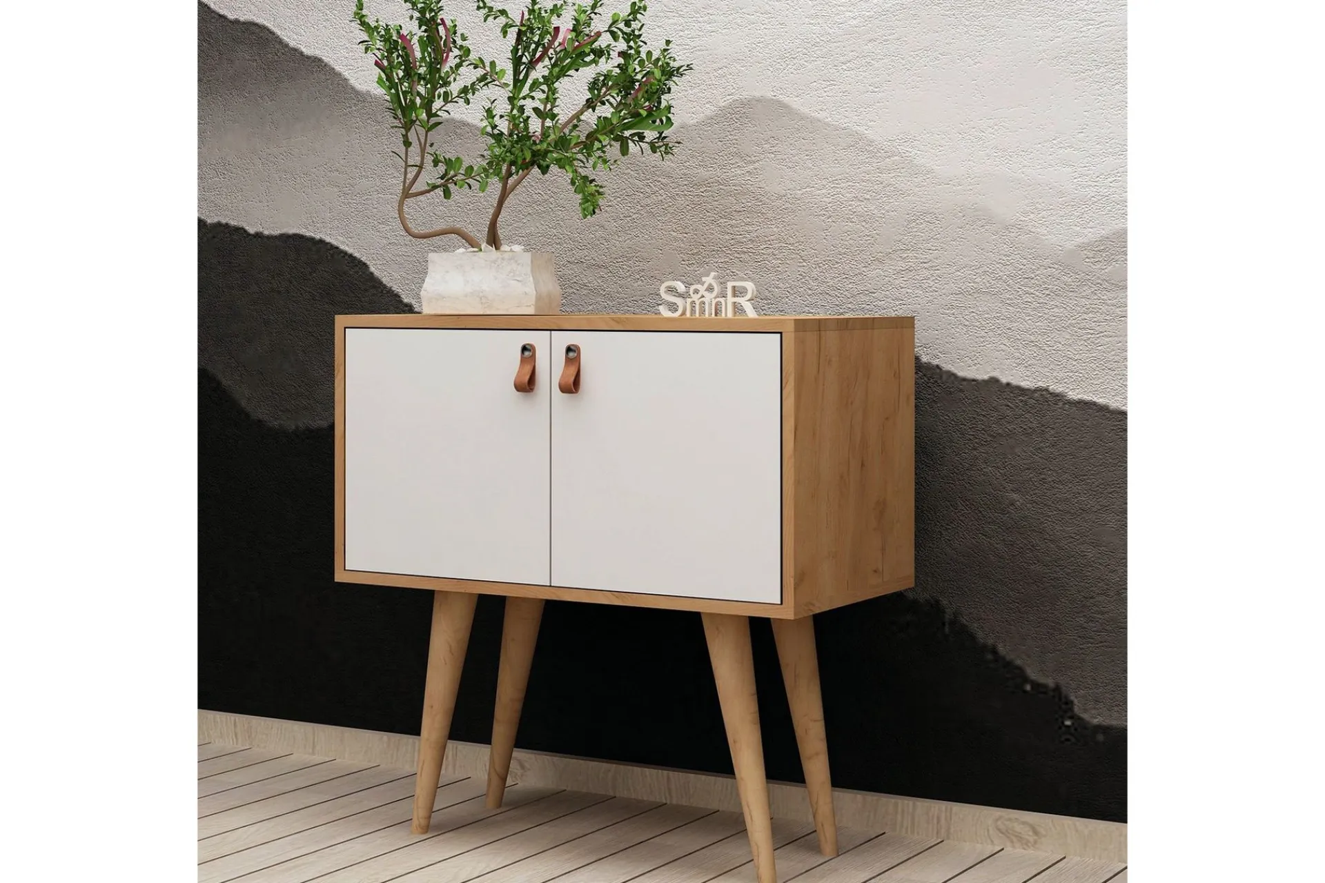 Sideboard & Skjenker-Mod Design Sidebord Brun,Hvit