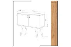Sideboard & Skjenker-Mod Design Sidebord Brun,Hvit