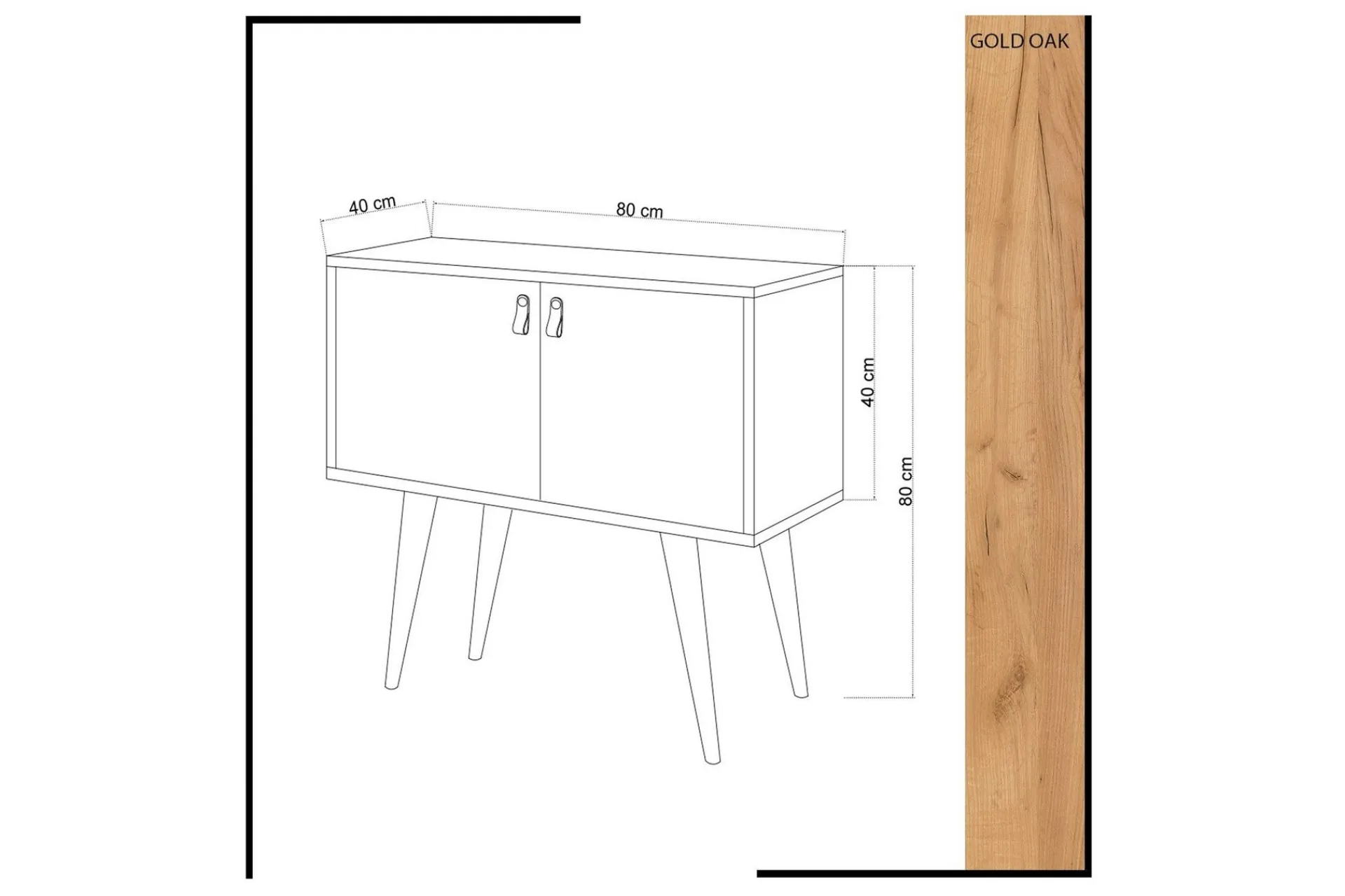 Sideboard & Skjenker-Mod Design Sidebord Brun,Hvit
