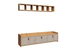 Mod Design TV-benk med Vegghylle
