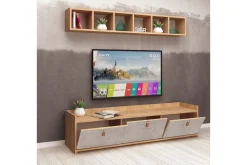 Mod Design TV-benk med Vegghylle