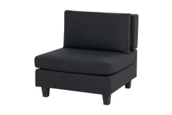 U-Sofa-Modulsoffa Beliani Unstad Beige/ Black Svart