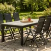 Comfort Garden Spisegrupper Hage|Cafesett-Monaco utendørs spisegruppe, uttrekkbar 210/310x90 med 6 Monaco Light regulerbare stoler