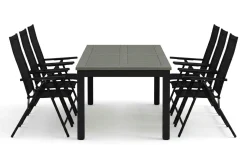 Comfort Garden Spisegrupper Hage-Monaco utendørs spisegruppe uttrekkbar 210/310x90 med 6 Sanna regulerbare stoler