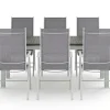 Comfort Garden Spisegrupper Hage-Monaco utendørs spisegruppe uttrekkbar 150–250x90 med 6 Maggie regulerbare stoler